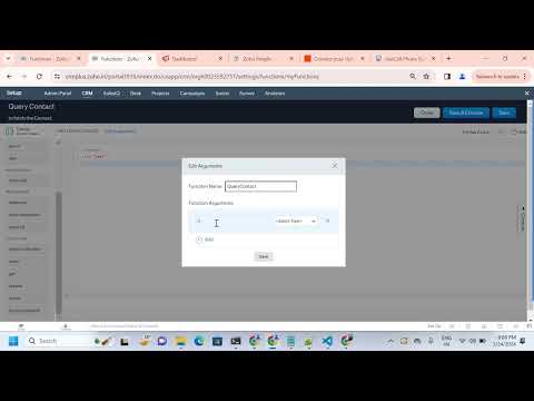 Creating a function in Zoho CRM #crm #zohocrm #zoholic#youtuber#youtubevideo #function #zoho Script