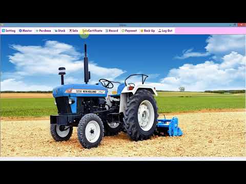 Automobile or Tractor Store Billing Software