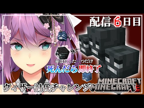 【minecraft】ソロ鯖ハードコア ついにウィザー討伐？＃6【にじさんじ/桜凛月】