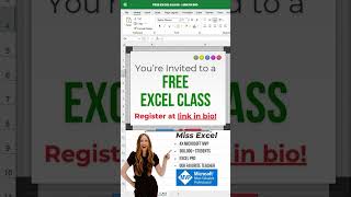 Free Excel Class for Beginners Master Excel in No Time!📊💻 #ExcelForBeginners #ExcelClass #LearnExcel