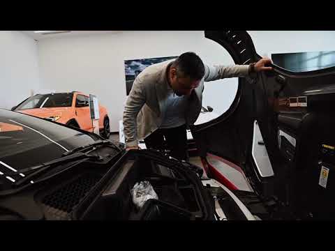 2022 Ad Personam Lamborghini HURACAN STO Delivery White with Red and Black accents