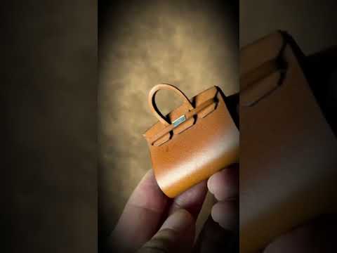 Luxury on your fridge – Miniature Leather Birkin Bag Magnet