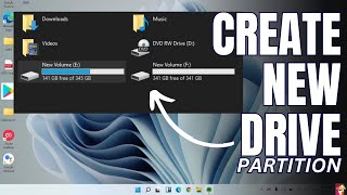 How to Create Partition in Windows 10 & Windows 11 | Create New Drive (2024)