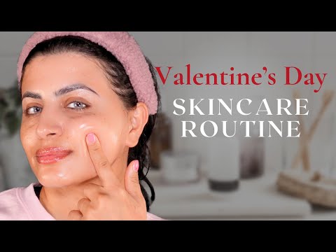 💖✨ ASMR Valentine's Day Skincare Routine for a Romantic Glow 💆‍♀️🌹