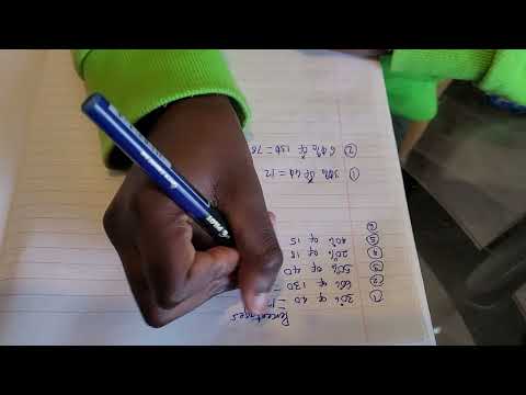 Mental maths percentages