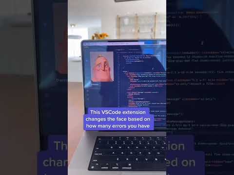 Vs Code Extension change the face based on how many error you have #coder #vscode #viral #flutter