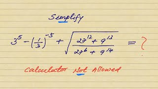 A nice rational expression | Simplify without calculator 