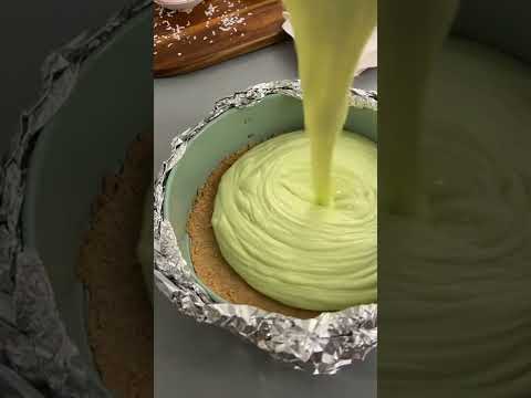 Buko Pandan inspired cheesecake #shorts  #cheesecake #pandan #bukopandan #baking #food