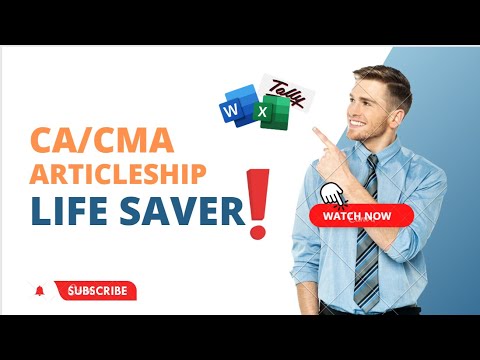 3 Articlship life saving techniques for CA/CMA Trainees #aritcleship#excel
