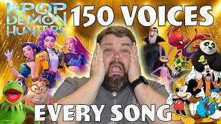 Voice Actor Sings EVERY K-Pop Demon Hunter Song Using 150 Impressions!