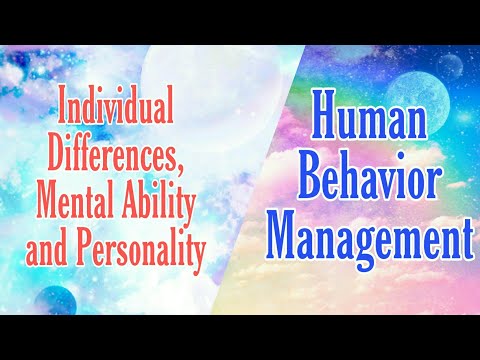 INDIVIDUAL DIFFERENCES, MENTAL ABILITY AND PERSONALITY