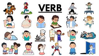 30 Verbs for Kids 📚🏃 | Action Words in English 📝 | Fun Learning Video for Children 📚