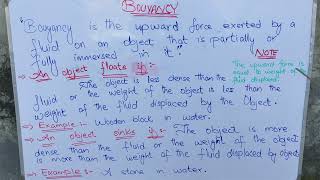 Bouyancy | Bouyant Force | Archimedes Principle