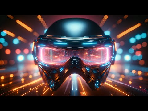 CYBERPUNK Ambience Video ⬤ Future Vision Pro Experience ⬤ NEON  Night City ⬤ 4K Sci-Fi Animation