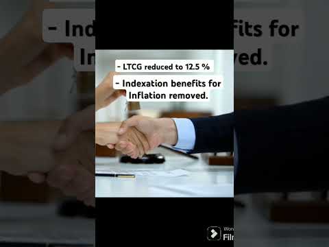 LTCG tax - New tax regime #tax #buget2024 #