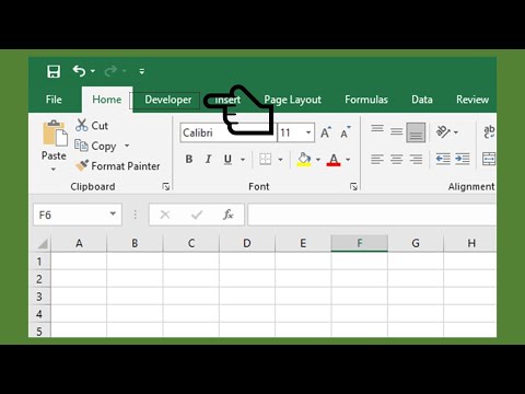 how to visible developer tab in EXCEL