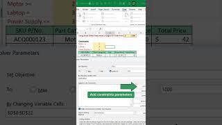 How to use Solver in Excel #shorts