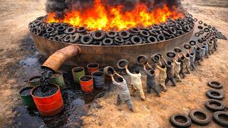 Extreme Ways - Pakistani Factory Recycles Used Tires & Cow Bones @TopWorks