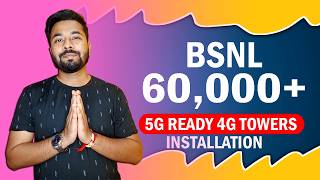 BSNL new 60,000+ 5G ready 4G Towers Installation ... #bsnl #bsnl4g