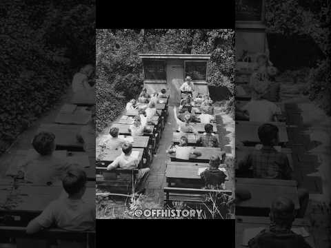 Learning in Fresh Air in the 1900s 🍃 #HistoryShorts #SchoolHistory #DidYouKnow #history #shorts