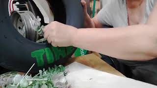 Club Tire Floral Wreath   #shorts