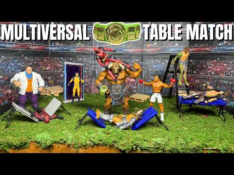Multiversal WWE Marvel Action Figure Table Match
