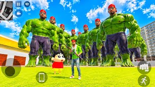 🤯Giant Hulk Jack Attack on Jack and Shinchan 🚨🤯 Indian Theft Auto Simulator 💥 Indian Game 