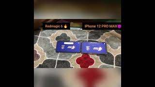 Pubg Test Redmagic 6 Vs IPhone 12 Pro Max😱#pubgmobile #shorts #short