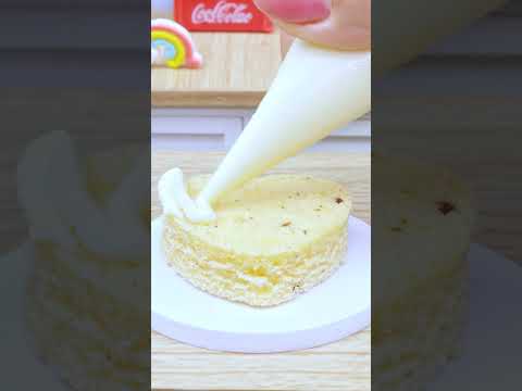 Miniature Rainbow Heart Cake with Oreo & KitKat Recipe🌈🍰Cute Cake & Colorful ASMR Slice