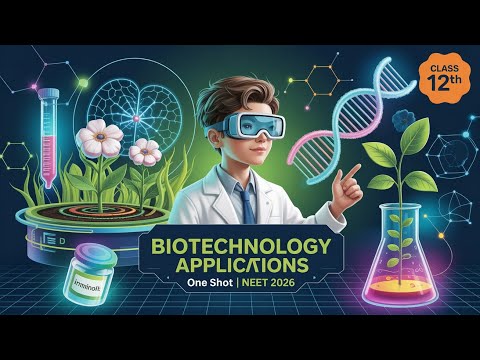 Complete BIOTECHNOLOGY AND ITS APPLICATION in One Video | Class 12 Biology For NEET 2026