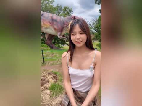 おっきい恐竜いた~!!