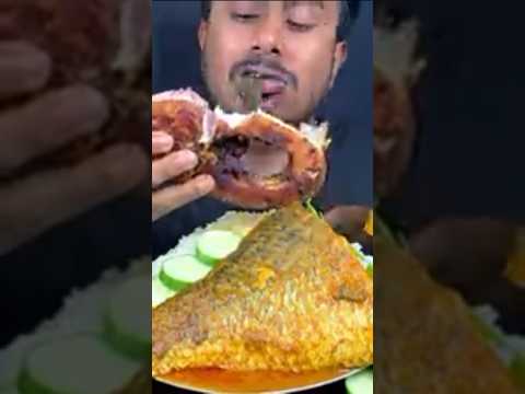 Black fish eating challenge #mukbang #food #eatingshow #indianfood #eatingsounds #viralvideo