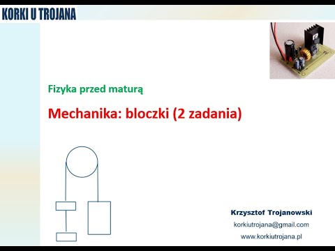 Mechanika: bloczki (2 zadania)