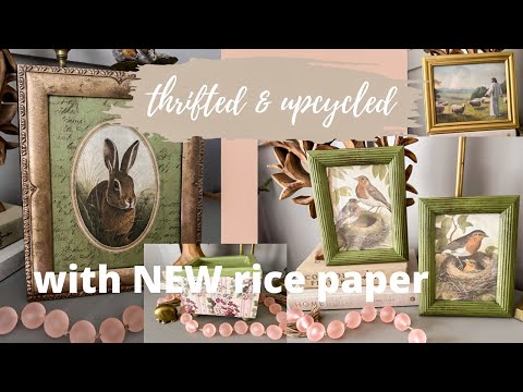 NEW Spring JRV Rice Papers | Upcycled Thrifted Items for your home