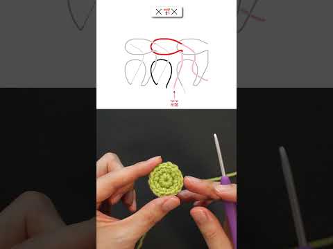 A guide to crocheting seamless circles - Single Crochet (US) / Double Crochet (UK) #shorts