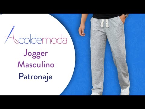 Patronaje de PANTALÓN DE JOGGER MASCULINO - DIY - Paso a paso