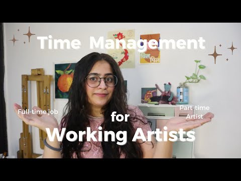 Efficient Time Management for Working Artists+ Mini Artist Vlog