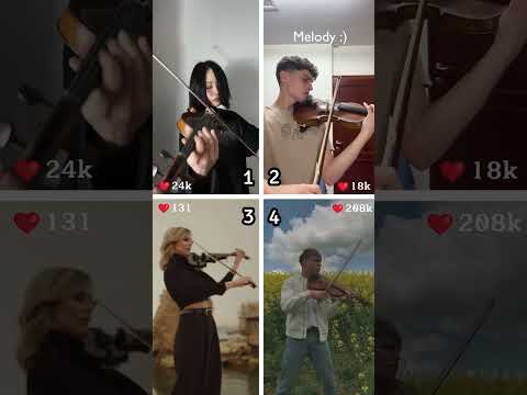 Amazing Violinists Play 'Lovely', Comment Who's Your Favorite👇✨