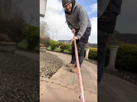 Satisfying re-sanding block paving!