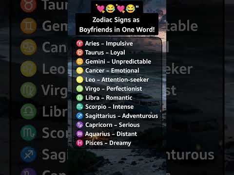 Zodiac Signs as Boyfriends in One Word! 💘😂 | Must-See! #zodiacsign #shorts