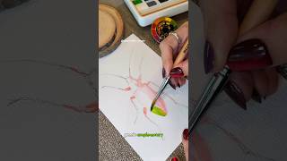 Why I Paint Red Before Green?! ❤️💚 #colortheory #watercolortutorial #art