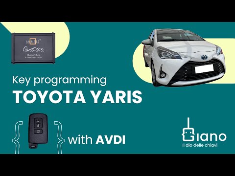 Toyota Yaris key programming with AVDI