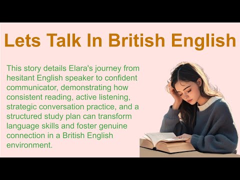 Lets Talk In British English🔥 | English Audio Story | Basic English Story | English Story Reading