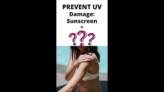 Prevent UV damage by taking this with sunscreen #shorts #goseechristysunscreen