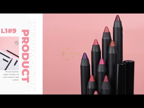 13 Color Eyeliner Vegan Creamy Lip Liner Custom Logo Lipliner