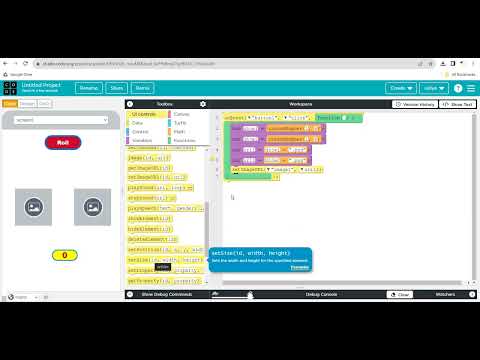 Create a rolling dice game | Coding for beginners | applab in code.org