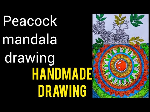 how to draw peacock mandala #easymandalaart