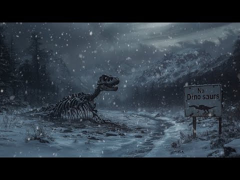 Uncovering the Mystery of the Forbidden Dinosaur Land Amidst the Snowstorm | Relaxing Blizzard ASMR