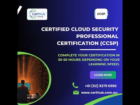 Certified Cloud Security Professional (CCSP) certification from ISC2 — offered by CertHub🌐