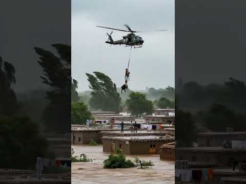 Animals and Humans United in Survival#ytshorts #flood2025 #swat #villagerlifestyle #vedioviralvedio